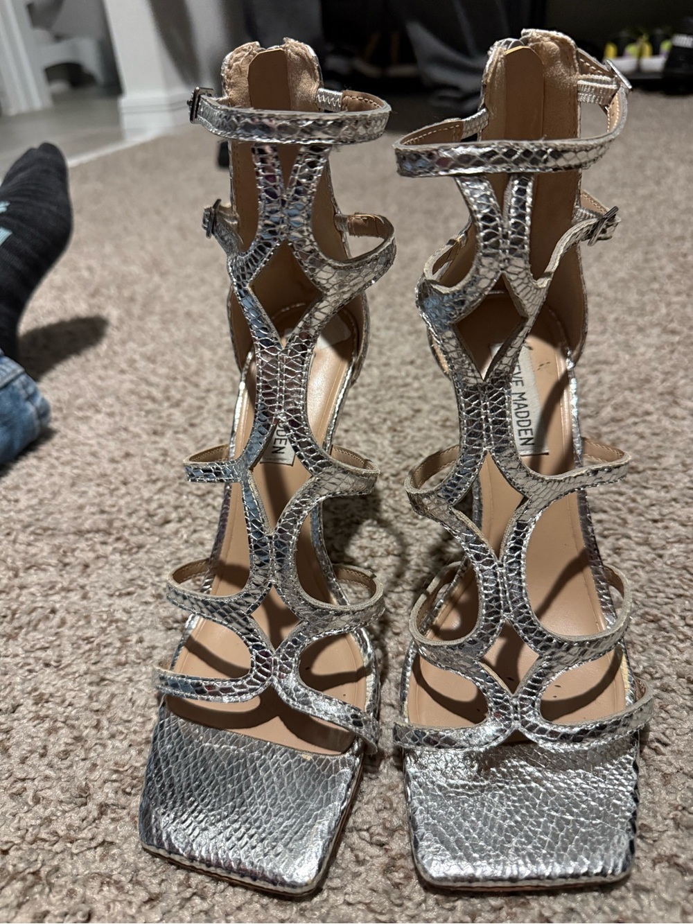 Steve Madden High heeled sandals - silver
